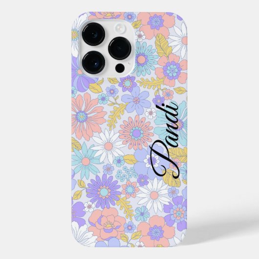 Gepersonaliseerde bloementuin iPhone hoesje (Achterkant)