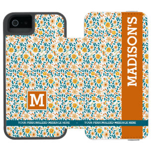 Gepersonaliseerde Bloemmonogram & Naam