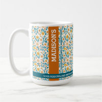 Gepersonaliseerde Bloemmonogram & Naam