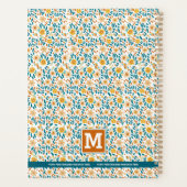 Gepersonaliseerde Bloemmonogram & Naam Planner (Achterkant)