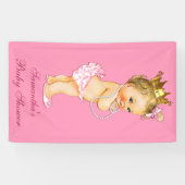 Gepersonaliseerde Blonde Weinig Baby shower van de Spandoek (Horizontaal)