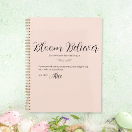 Gepersonaliseerde Bloom Believer Planner in zacht 