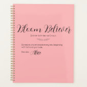 Gepersonaliseerde Bloom Believer Roze Paasplanner Planner (Voorkant)