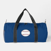 Gepersonaliseerde Blue Baseball Duffel Bag Gift Plunjezak (Achterkant)