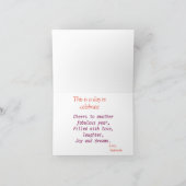 Gepersonaliseerde Blue Bird Spring Flowers Waterve Kaart (Binnen)