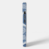 Gepersonaliseerde Blue Jean Denim iPhone / iPad ca Case-Mate iPhone Case (Achterkant / Links)