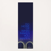 Gepersonaliseerde Blue Yoga Mat - Aangepaste naam/ (Voorkant)