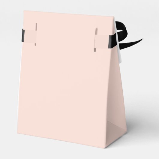 Gepersonaliseerde Blush Roze Bruiloft Favor Box Bedankdoosjes (Achterkant)