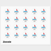 Gepersonaliseerde "Boat" Stickers (Vel)