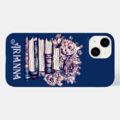Gepersonaliseerde  boeken en Rozen Case-Mate iPhone Case (Achterkant (horizontaal))