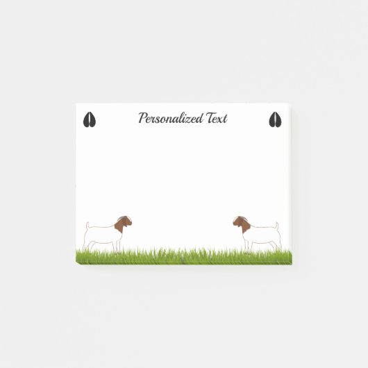 Gepersonaliseerde boergeit post-it® notes (Voorkant)