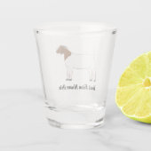 Gepersonaliseerde boergeit shot glas (Achterkant)