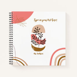 gepersonaliseerde Boheemse leraar Modern gebruik Notitieboek