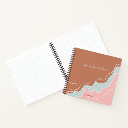 gepersonaliseerde Bohemian Modern custom cadeau Notitieboek (Binnen)