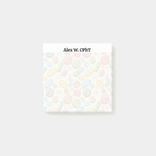 Gepersonaliseerde Boho Apotheek 3x3 Sticky Notes