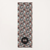 Gepersonaliseerde Boho bloemmotief Yogamat (Voorkant)