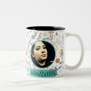 Gepersonaliseerde Boho floral Moederdag Mok