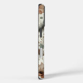 Gepersonaliseerde Boho Floral Monogram en Naam Case-Mate iPhone Case (Achterkant / Rechts)