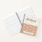 Gepersonaliseerde Boho Pastel Bloemrijke Fun Journ Notitieboek (Binnen)