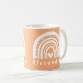 Gepersonaliseerde Boho Rainbow Koffiemok (Voorkant rechts)