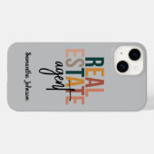 Gepersonaliseerde Boho Real Estate Agent Gift Case-Mate iPhone Case (Achterkant (horizontaal))