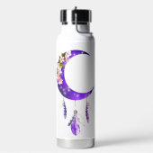 Gepersonaliseerde Boho stijl halve maan Waterfles (Links)