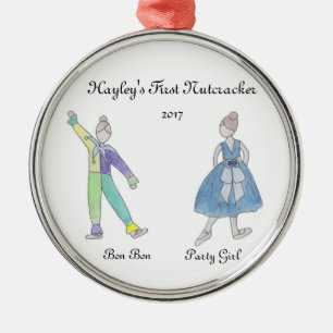 Gepersonaliseerde Bon-Bon/Party Girl Nutkraker Orm Metalen Ornament