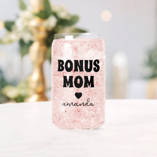 Gepersonaliseerde Bonus Moeder Naam Blikvorm Glas