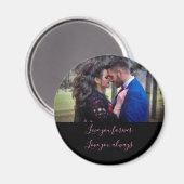 Gepersonaliseerde boodschap en foto liefde magneet (Voorkant / Achterkant)