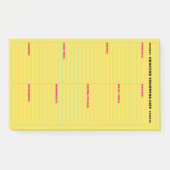 Gepersonaliseerde boodschappenlijst groot post-it® notes (Voorkant)