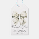 Gepersonaliseerde boog Vrijgezellenfeest Dank u Cadeaulabel (Voorkant)