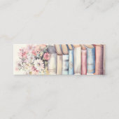 Gepersonaliseerde Book Stack Mini Bladwijzer Visitekaartje (Voorkant)