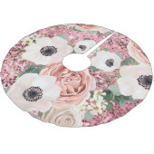 Gepersonaliseerde boomrok Geometric Garden Roos Go Kerstboom Rok (Gekanteld)