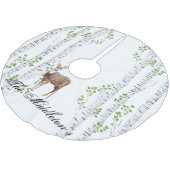 Gepersonaliseerde boomrok hert Doe Buck Woodland H Kerstboom Rok (Gekanteld)