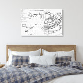 Gepersonaliseerde Boot Sailor Navy Nautical Home & Canvas Afdruk (Insitu (Slaapkamer))