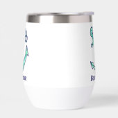 Gepersonaliseerde Bootnaam Marine Groen Anker Naut (Links)