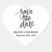 Gepersonaliseerde Borstel Geëtiketteerd Sla de Dat Hart Sticker (Voorkant)