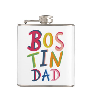 Gepersonaliseerde Bostin Dad Black Country Hip Fla Heupfles