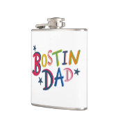 Gepersonaliseerde Bostin Dad Black Country Hip Fla Heupfles (Links)