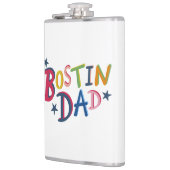 Gepersonaliseerde Bostin Dad Black Country Hip Fla Heupfles (Links)