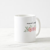 Gepersonaliseerde Botanische Bloemen Mok voor Mama (Voorkant rechts)