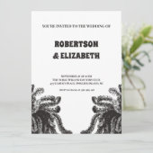 Gepersonaliseerde botanische bruiloft kaart (Staand voorkant)