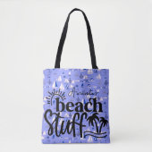 Gepersonaliseerde boten "Beach stuff" Draagtas (Voorkant)