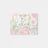 Gepersonaliseerde Bouquet van Rozen Post it Notes (Voorkant)