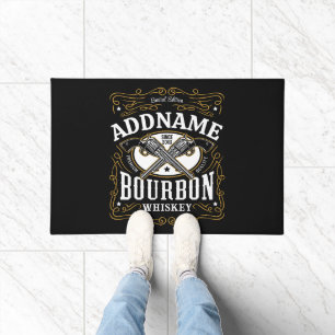 Gepersonaliseerde Bourbon Pistolen Whiskey Label Deurmat