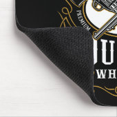 Gepersonaliseerde Bourbon  Pistolen Whiskey Label Muismat (Hoek)