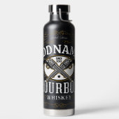 Gepersonaliseerde Bourbon Pistolen Whiskey Label Waterfles (Links)