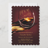 Gepersonaliseerde Bourgogne en gouden vrouw verjaa Kaart (Voorkant)