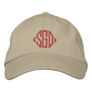 Gepersonaliseerde Bourgogne, monogegrammeerd beige Geborduurde Pet