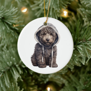 Gepersonaliseerde Bouvier des Flandres hond Keramisch Ornament